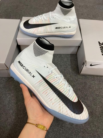 Giày Nike Mercurial Superfly 5 Elite Cổ Cao ( Xanh Trắng )