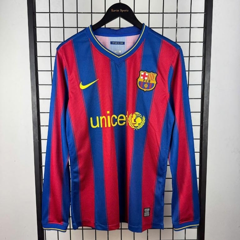 Retro Barcelona 2009/2010 Tay Dài ( Sân Nhà )