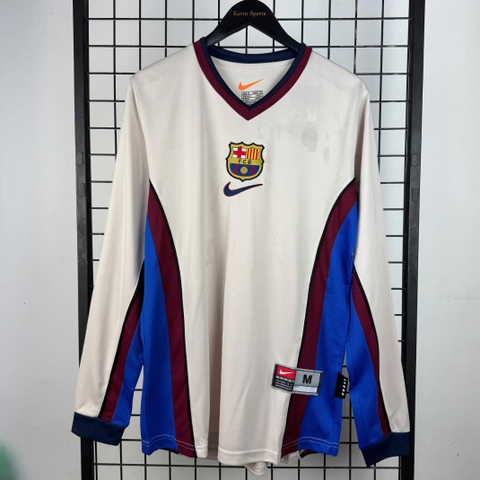 Retro Barcelona 1998/1999 Tay Dài ( Sân Khách )
