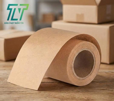 Băng Keo Giấy Kraft Gia Cường Kích Hoạt Nước