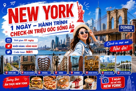NR1 CHƯƠNG TRÌNH DU LỊCH BỜ ĐÔNG HOA KỲ  DU NGOẠN THÀNH PHỐ   NEW YORK