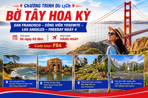 FS4 - SAN FRANCISCO - YOSEMITE NATIONAL PARK - LOS ANGELES – FREEDAY D4