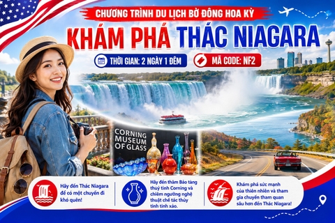 TOUR NỘI ĐỊA MỸ NF2: NEW YORK - THÁC NIAGRA (2N1D)