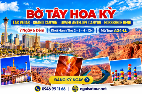 AG4-LL: CHƯƠNG TRÌNH DU LỊCH BỜ TÂY HOA KỲ LOS ANGELES - LAS VEGAS