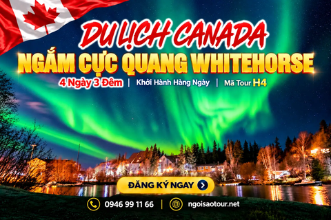 H4- NGẮM CỰC QUANG WHITE HORSE - CANADA