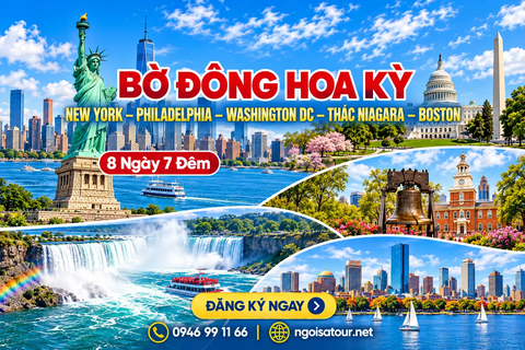 Chương Trình Du Lịch Mỹ Bờ Đông Giá Rẻ Kết Hợp Thăm Thân