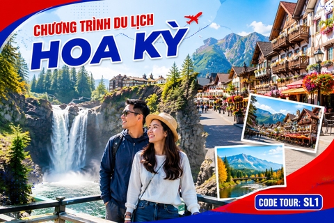 SL1 - CHƯƠNG TRÌNH DU LỊCH HOA KỲ   THÁC SNOQUALMIE – LÀNG LEAVENWORTH