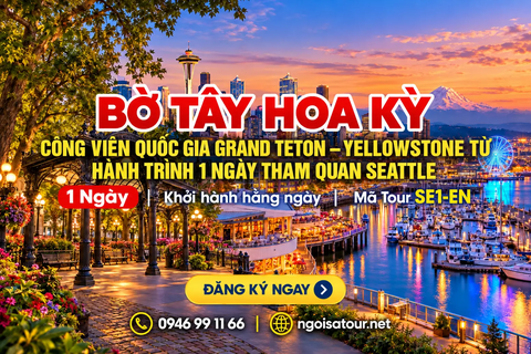 SE1 - EN - CHƯƠNG TRÌNH DU LỊCH BỜ TÂY HOA KỲ  HÀNH TRÌNH 1 NGÀY THAM QUAN SEATTLE