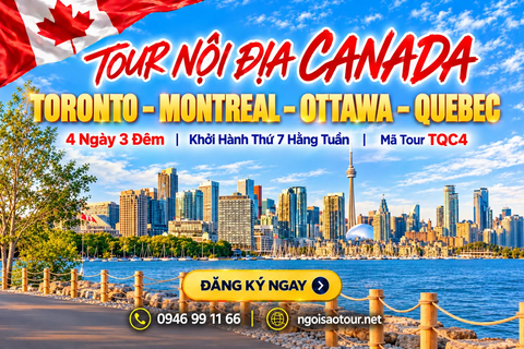 TQC4 –  TORONTO – MONTREAL – OTTAWA – QUEBEC