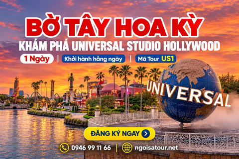 US1 - 1 NGÀY KHÁM PHÁ UNIVERSAL STUDIO HOLLYWOOD