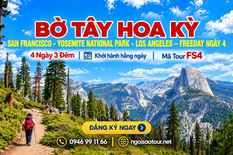 FS4 - SAN FRANCISCO - YOSEMITE NATIONAL PARK - LOS ANGELES – FREEDAY D4