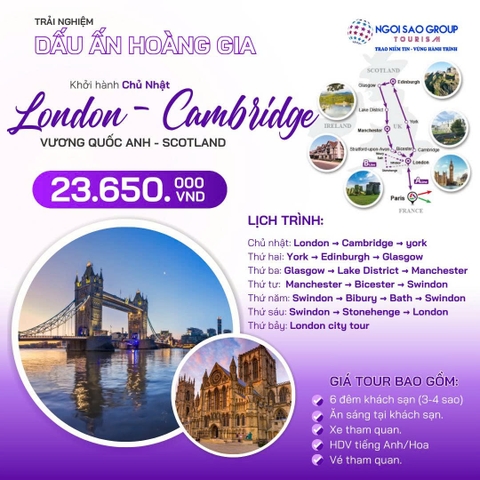DẤU ẤN HOÀNG GIA: VƯƠNG QUỐC ANH - SCOTLAND (LINE B)