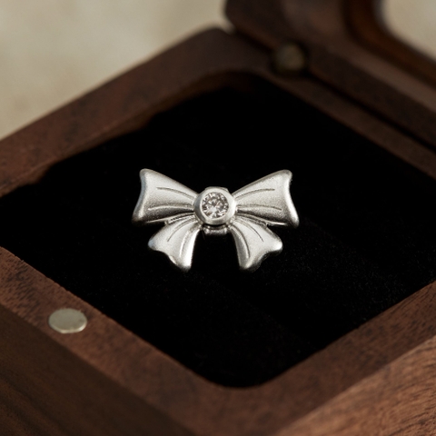 Charm Kính Bạc 925 Nơ nhỏ -  Tiny Bow - VKC16