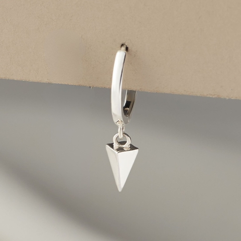 (1 Cái) Khuyên Tai Hoop Bạc 925 Dáng Treo Hình Mũi Tên Poison Arrow Earrings - BE25-L