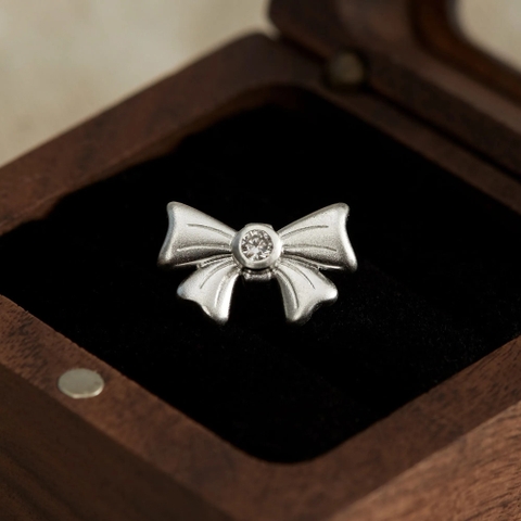 Charm Kính Bạc 925 Nơ nhỏ -  Tiny Bow - VKC16