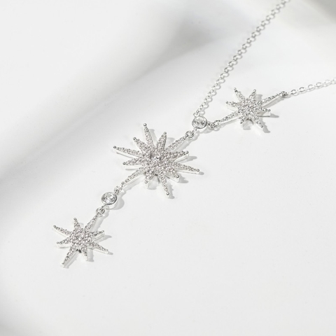 Dây Chuyền Bạc 925 Sao Tuyết Đá Treo Dài Date Night Aphrodite - VUN06