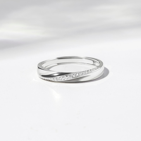 Nhẫn Bạc 925 Freesize Symbols Of Love Đính Đá Cho Nữ - VYR03