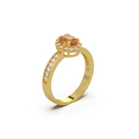 Nhẫn Đá Quý Citrine Vàng - VHR01-01 - Hover