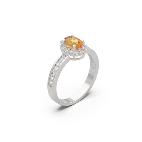 Nhẫn Đá Quý Citrine Vàng - VHR01-01