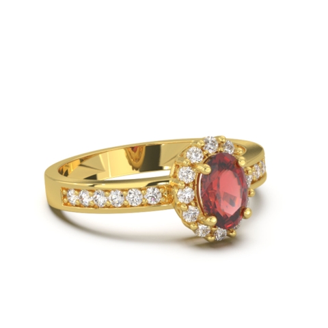 Nhẫn Đá Quý Ruby Đỏ - VHR01-03 - Hover