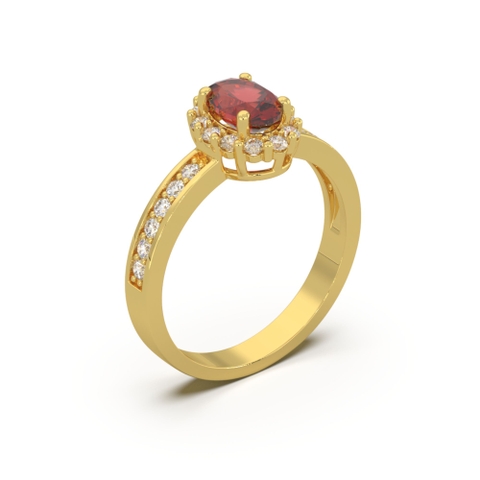 Nhẫn Đá Quý Ruby Đỏ - VHR01-03