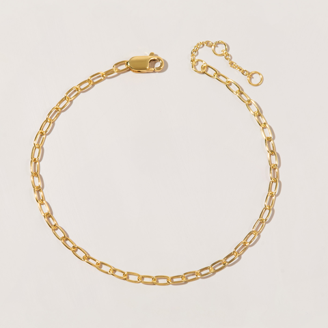 Lắc Tay Bạc 925 Dây Xích Classic - Small Paperclip Chain - VCB24