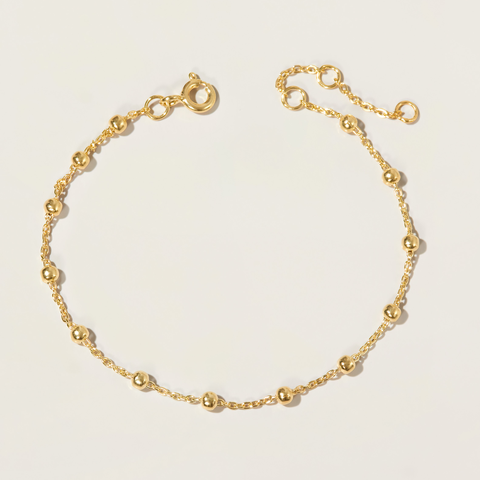 Lắc Tay Bạc 925 Dây Xích Bi Classic - Beaded Chain - VCB25