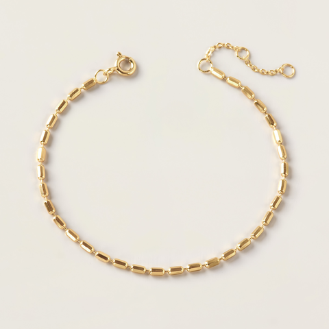 Lắc Tay Bạc 925 Dây Xích Classic - Beaded Tube Chain - VCB28