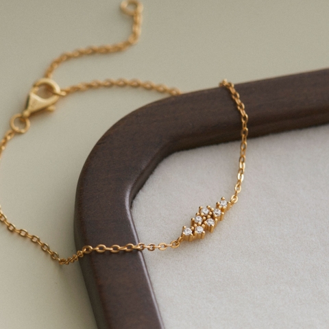 Lắc Tay Bạc 925 Đính Chùm Sao Đá Lấp Lánh Galaxy - VCB503