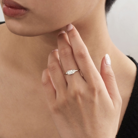 Nhẫn Chủ Bạc 925 Đá Chữ Nhật Statement Ring - VCR504 - Hover