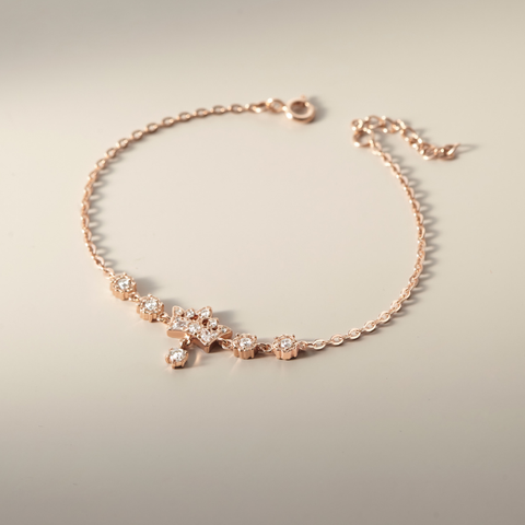 Quà Tặng 8/3 Vòng Tay Bạc 925 Vương Miện Công Chúa Đính Đá Crown Princess - VGB05