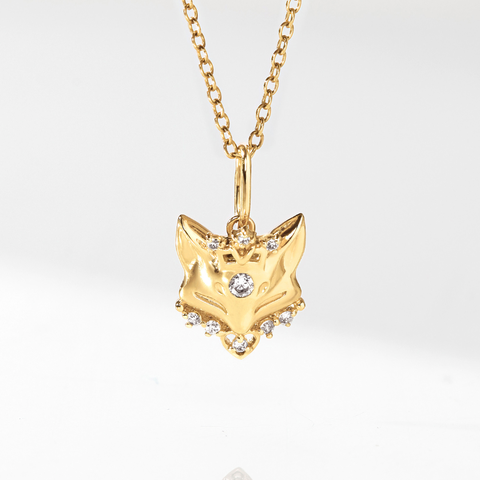 Dây Chuyền Bạc 925 Mặt Hồ Ly Đính Đá Fox Necklace - VGN18