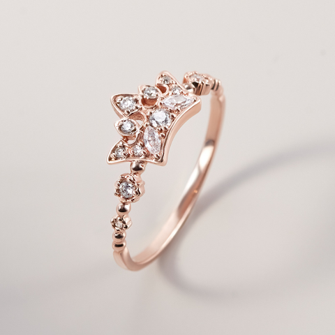 Nhẫn Bạc 925 Vương Miện Công Chúa Đính Đá Crown Princess - VGR04