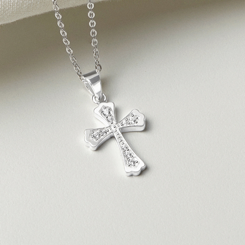 Mặt Dây Chuyền Thánh Giá Lớn Bạc 925 CARA LUNA Cross Pendant - VSP502 - Hover