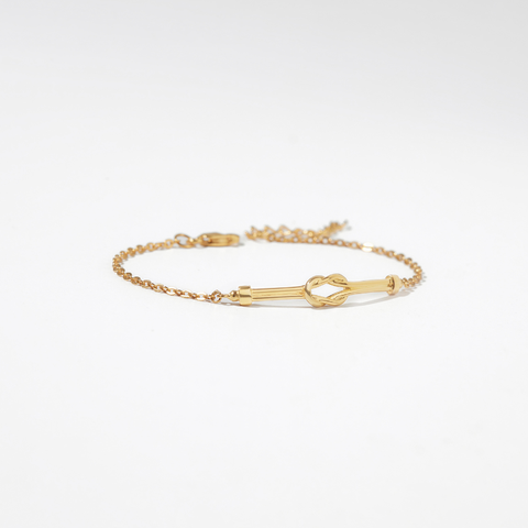 Vòng Tay Bạc 925 Nút Thắt Gắn Kết Cho Nữ Love Knot - VYB46 - Hover