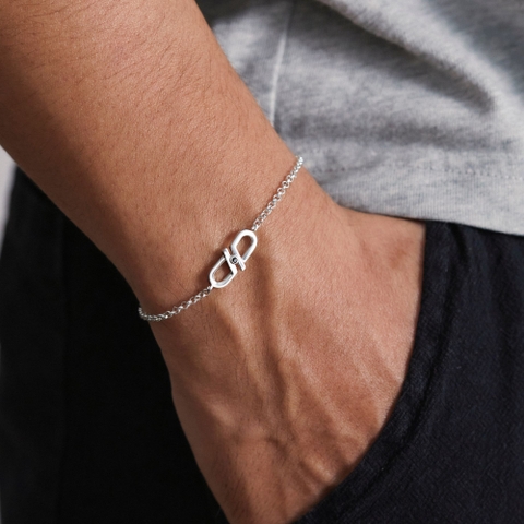 Lắc Tay Nam Bạc 925 Vô Cực Gắn Kết - VYB67