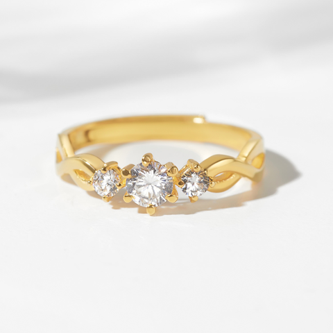 Nhẫn Bạc 925 Freesize Đính Đá Tình Yêu Cho Nữ - True Love - VYR01