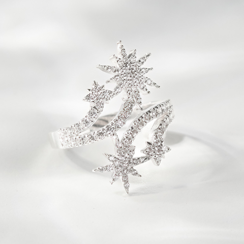 Nhẫn Bạc 925 Sao Đính Đá Night Events - Aphrodite - VYR05