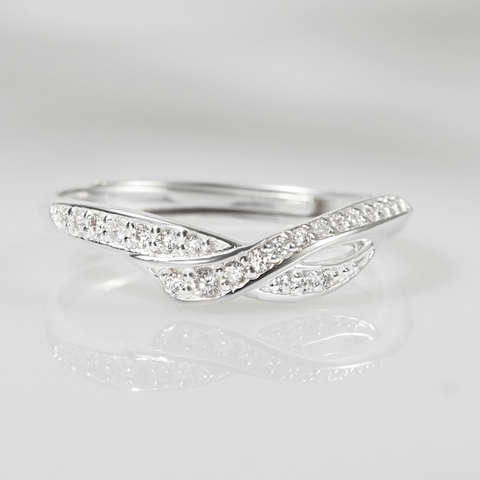 Nhẫn Freesize Bạc 925 Lượn Sóng Cho Nữ Đeo Cặp Đôi Wave Love - VYR12