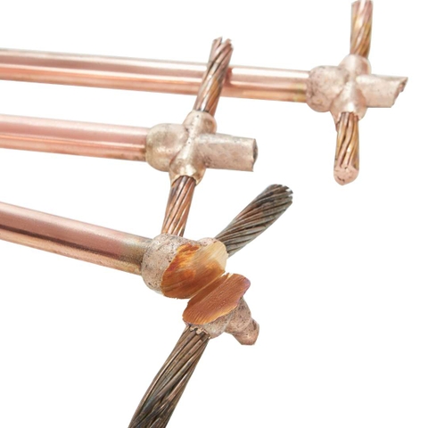 Cọc Tiếp Địa Thép Mạ Đồng Ram Ratna -  D14.2mm