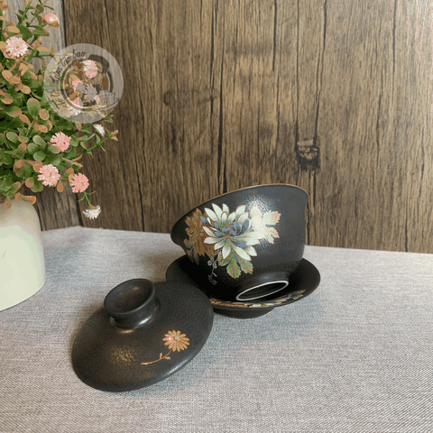 Chén Khải Phục Cổ Bát Hoa Lập Thể