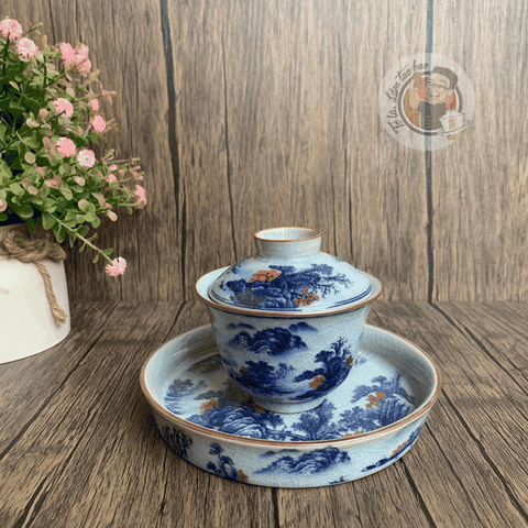 Khải men rạn đế bẹt