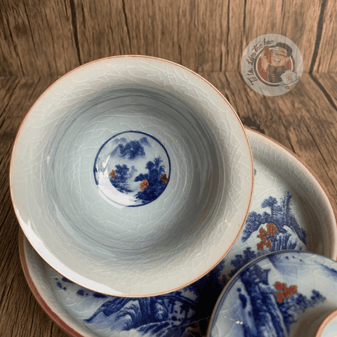 Khải men rạn đế bẹt