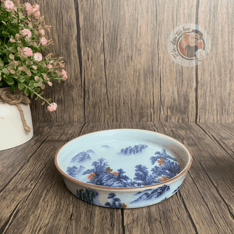 Khải men rạn đế bẹt