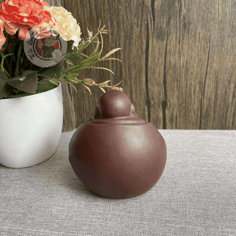 Tượng trà di lặc tử sa