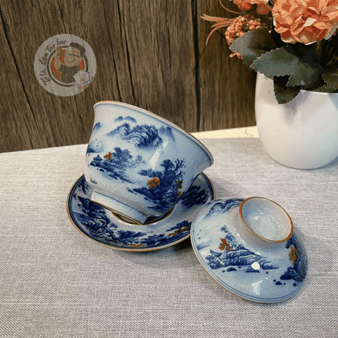 Khải men rạn đế tròn nhỏ