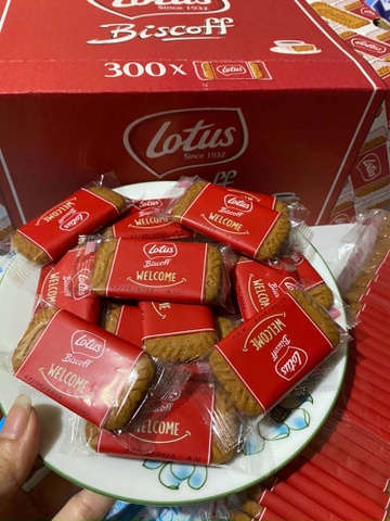 Bánh Lotus Biscoff Đức Hộp 300 Chiếc