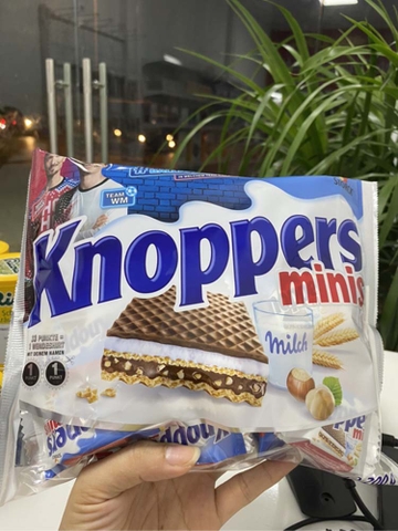 Bánh xốp Socola Knoppers Minis 200g