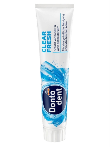 Kem đánh răng Dontodent Clear Fresh 125ml hương thơm tươi mát