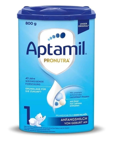 Aptamil Đức Số 1 Xanh Cao Hộp 800g Cho Bé Từ 0 - 6 Tháng Tuổi